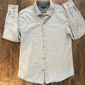 Banana Republic Light Gray Casual Shirt NWOT